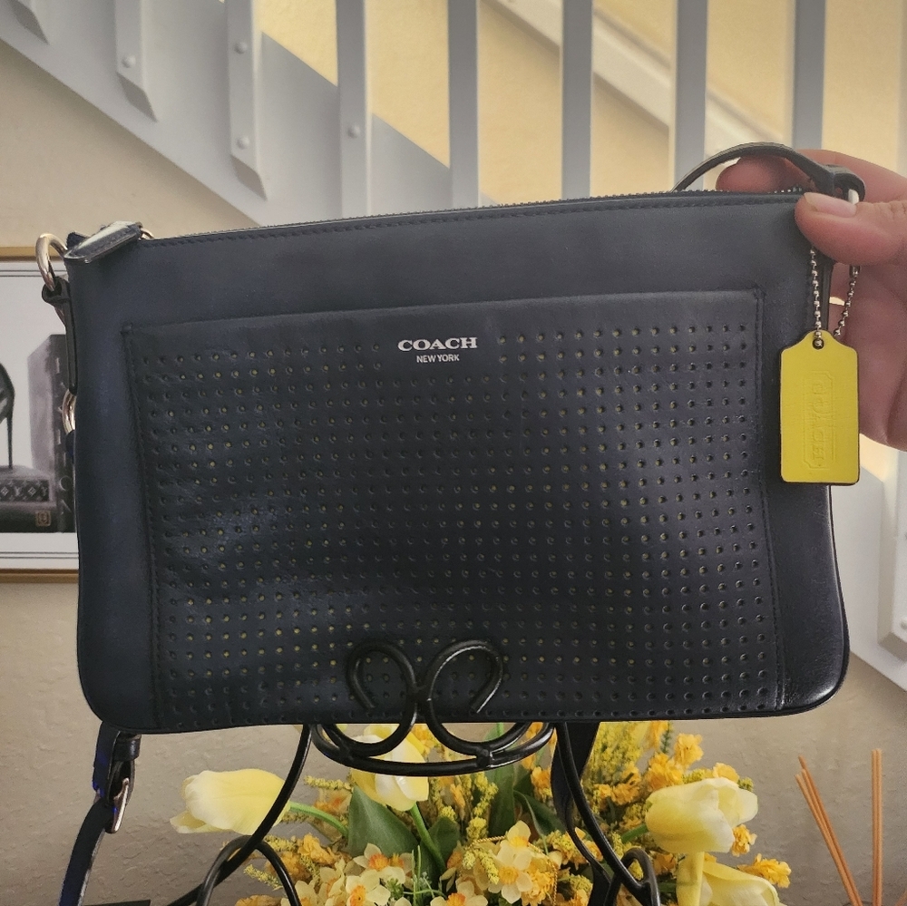 Coach leather crossbody bag